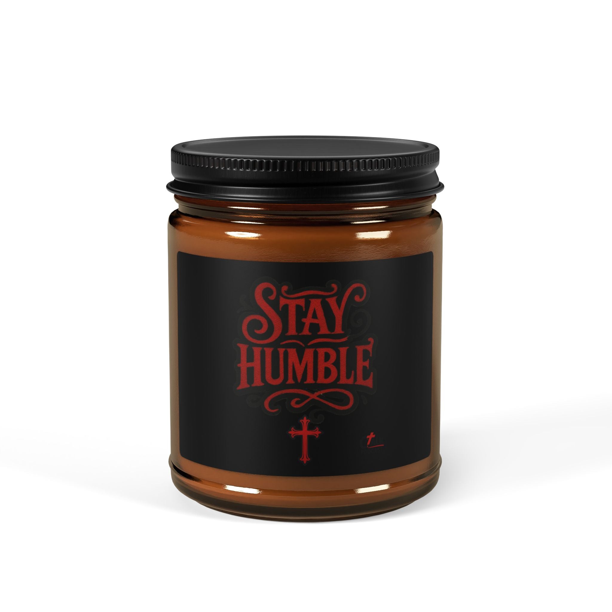 Stay Humble Soy Candle — Amber Jar Scented Candle (Multiple Sizes & Scents)