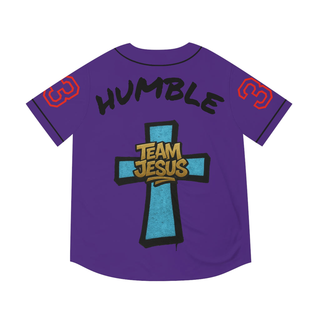 BLUE Team Jesus Baseball Jersey