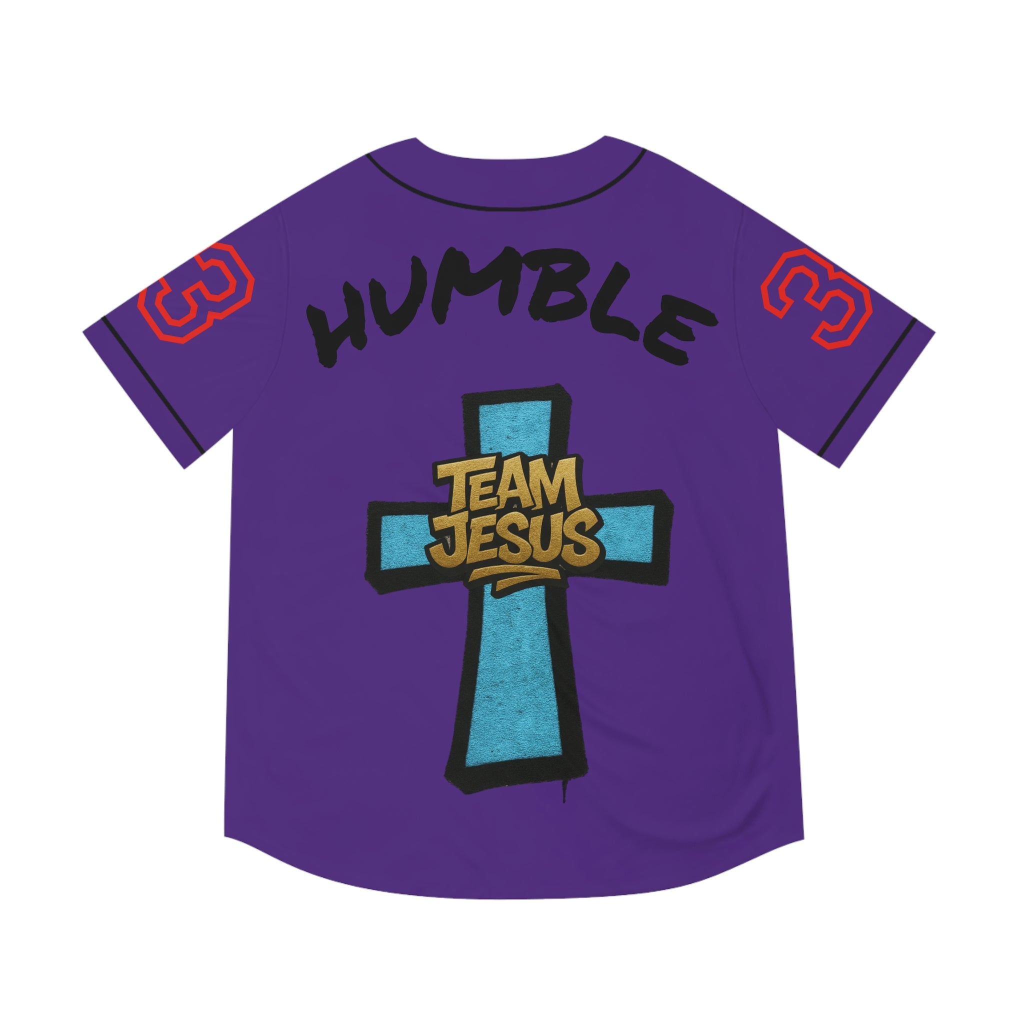 BLUE Team Jesus Baseball Jersey