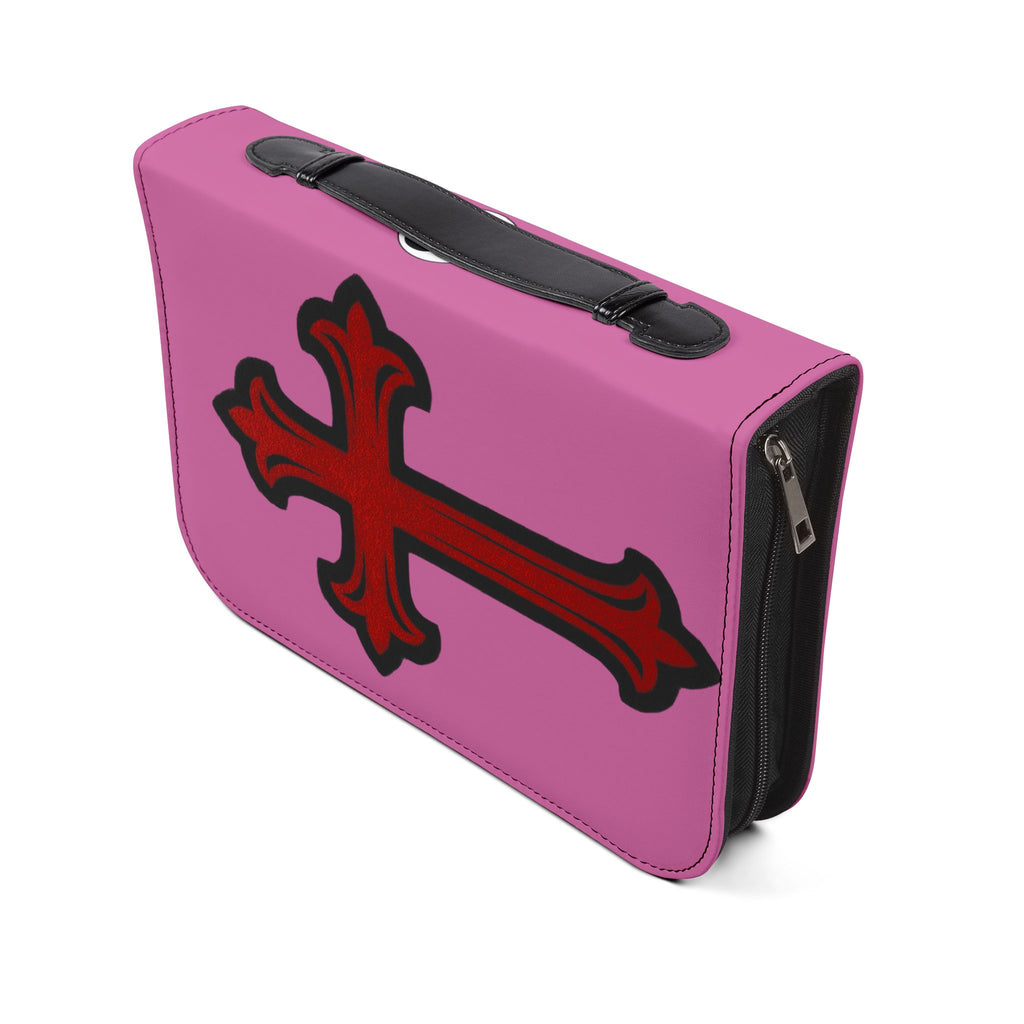 "I'm Going to Let God Fix It Because If I Fix It I'm Going to Jail" Bible Cover - Pink
