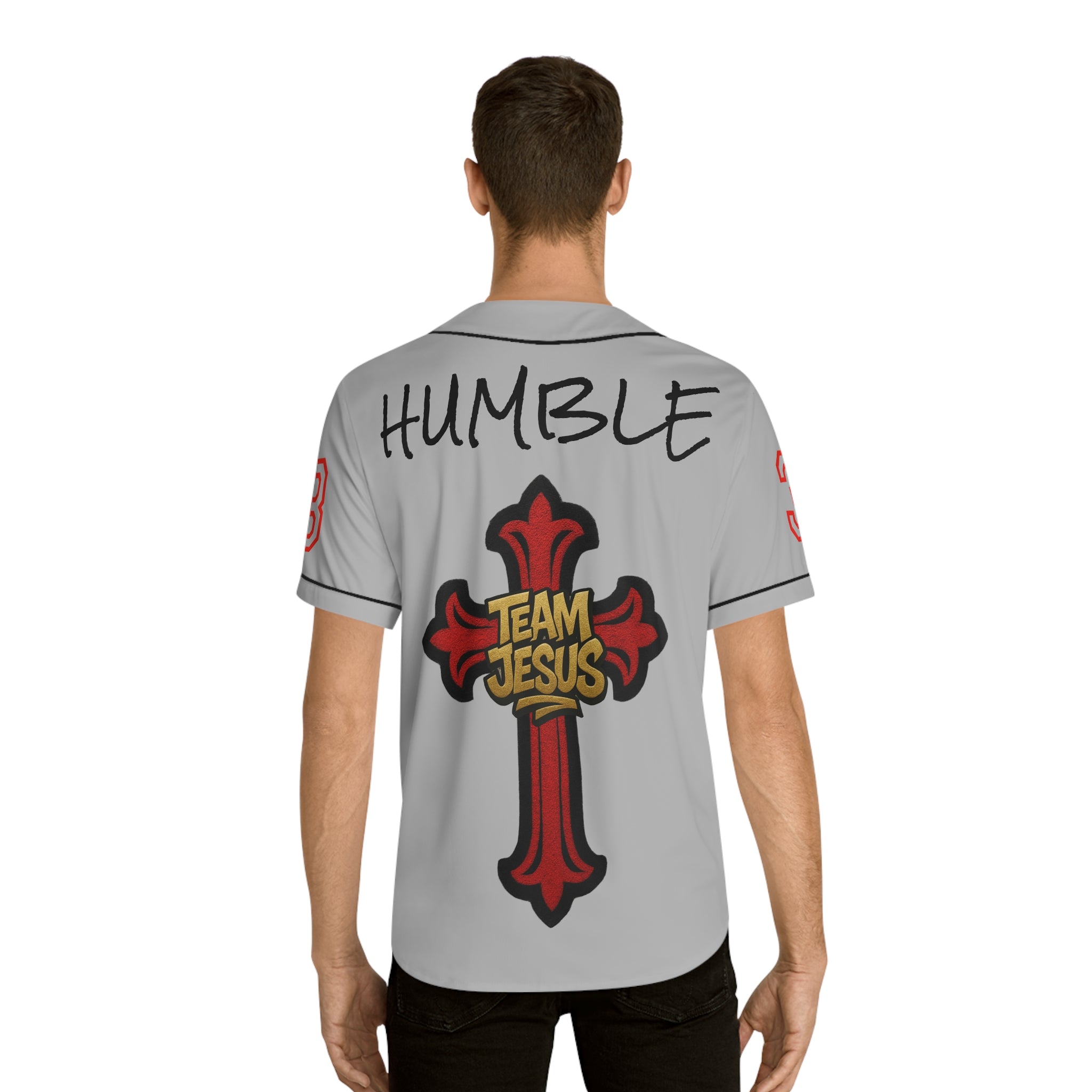 RED Team Jesus Baseball Jersey